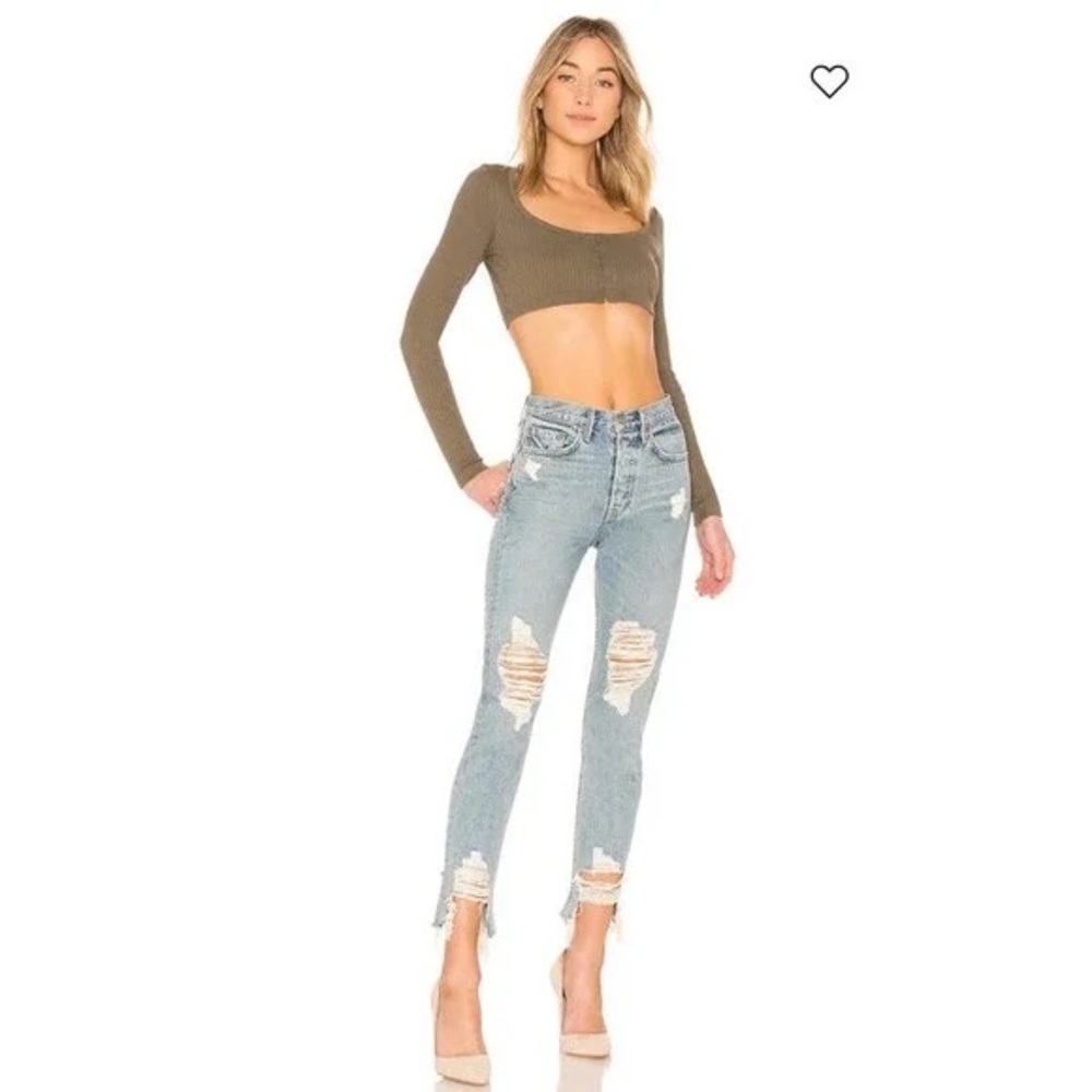 🍄GRLFRND Karolina Distressed Jeans🍄